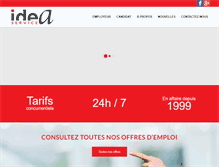 Tablet Screenshot of idea-service.ca